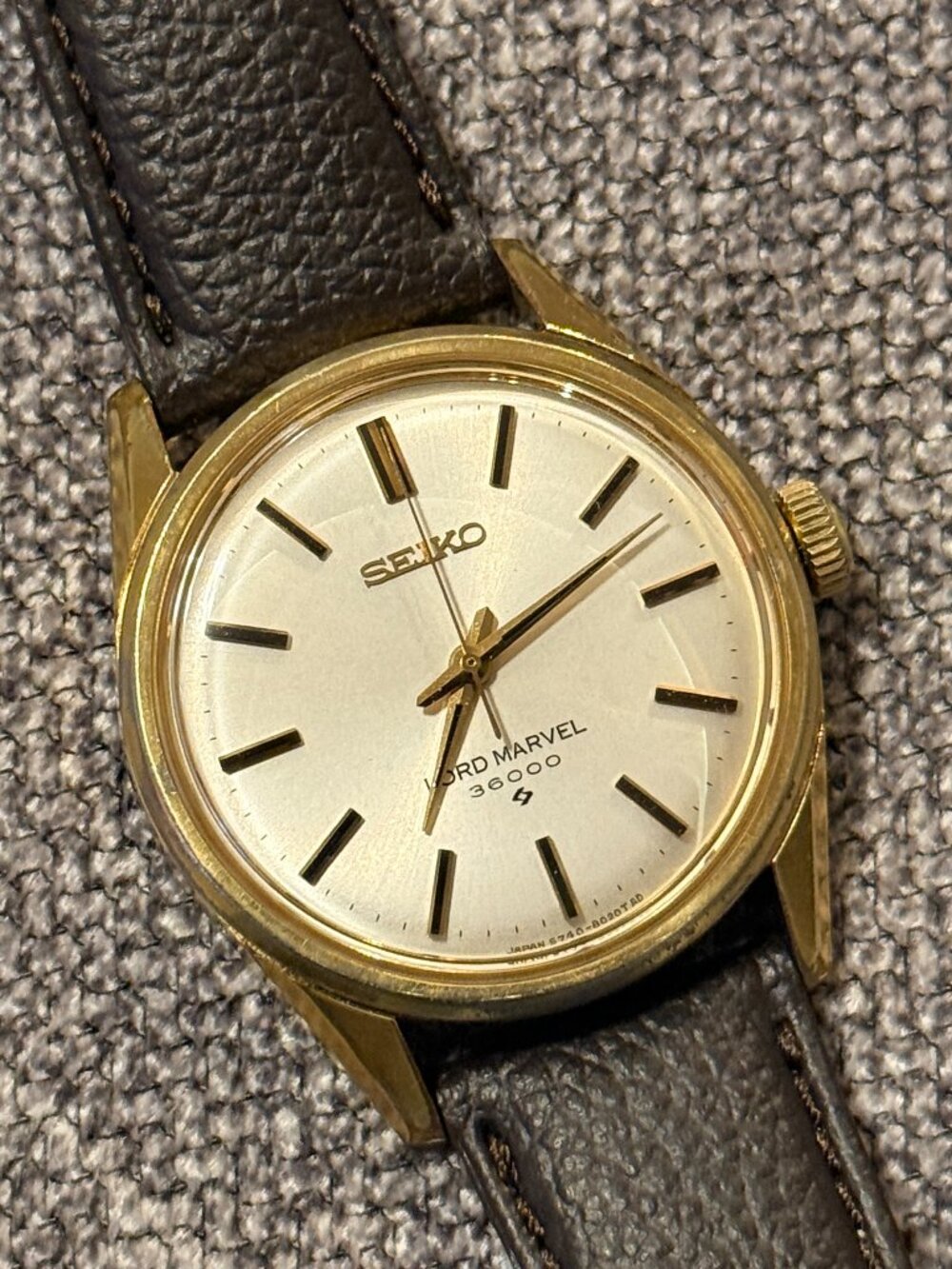 Vintage Rare Gold Seiko Lord Marvel 36000 Hi Beat Manual Winding